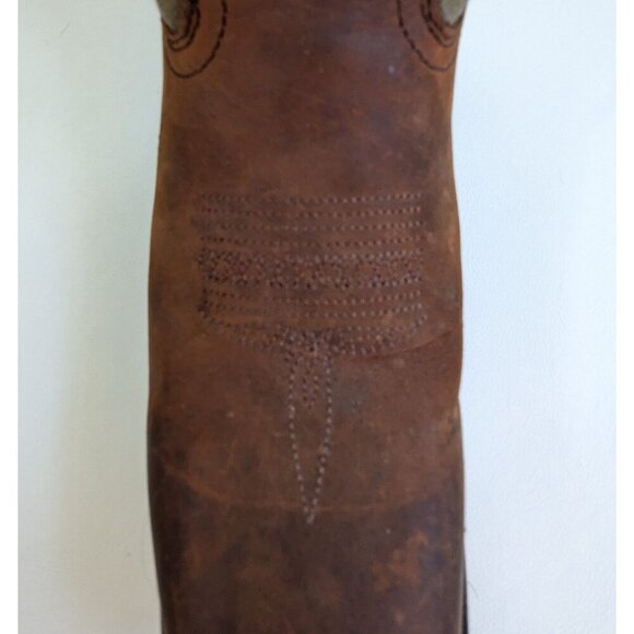 Durango Kids Rebel USA Western Cowboy Boot Army Green Size 4M Women's 6 - Picture 9 of 9